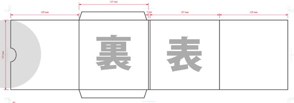 4Pジャケット展開図